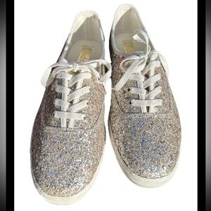 Women’s Champion Glitter Celebration Lace Up size 7 sparkly kicks wedding